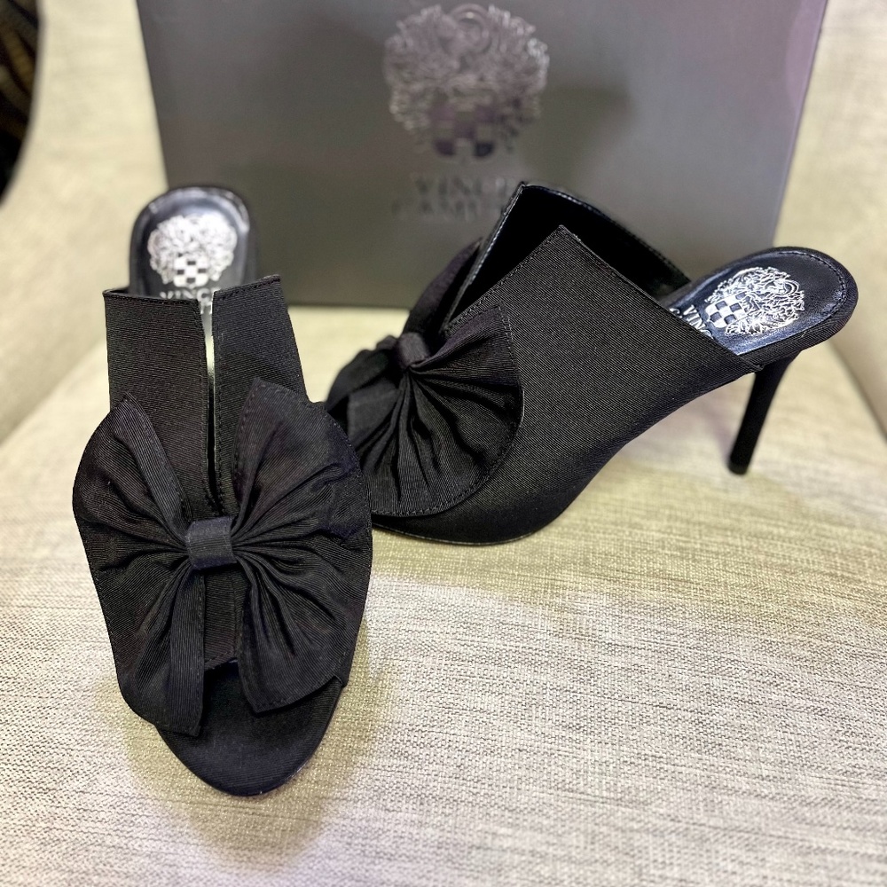 Black Vince Camuto Slip on Heels